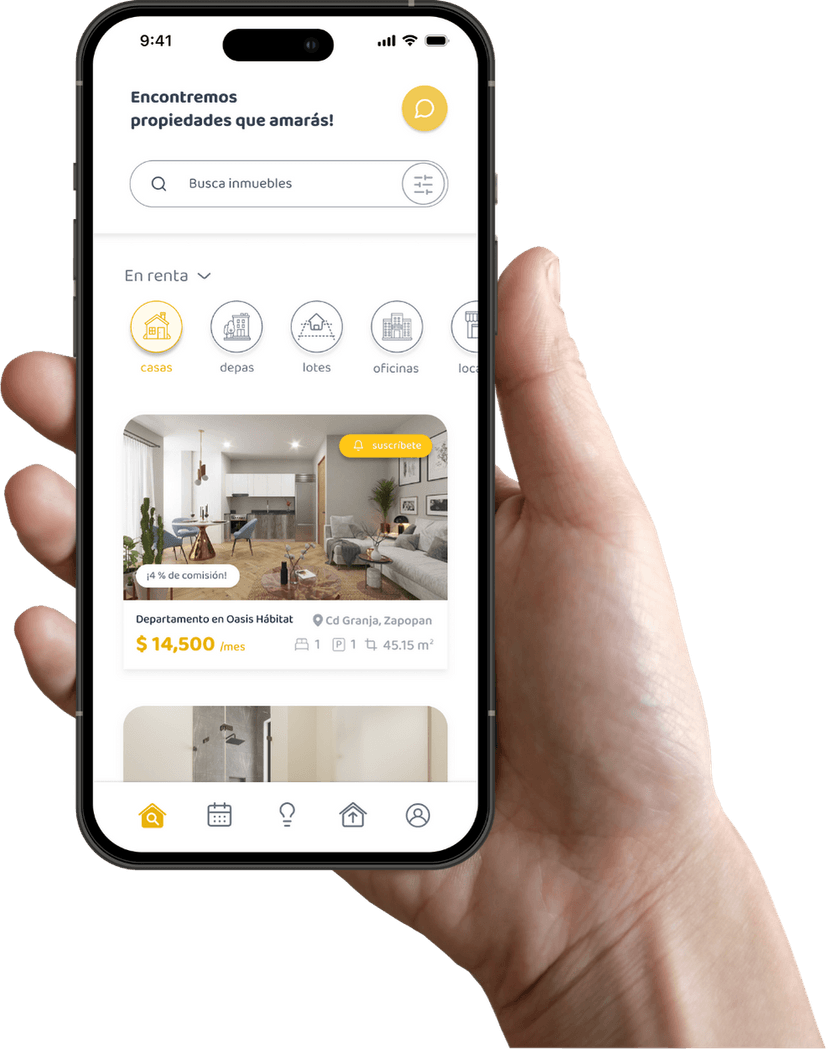 Mobile app mockup
